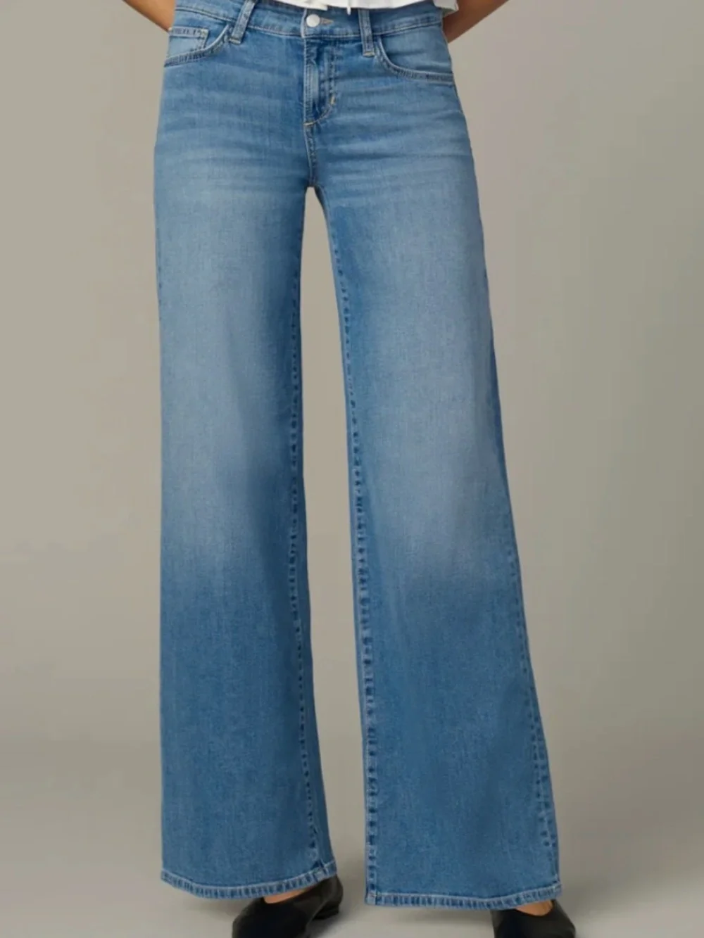 Joe's Jeans The Lou Lou I'm Impeccable Color NWT Size 27 Wide Leg Low Rise